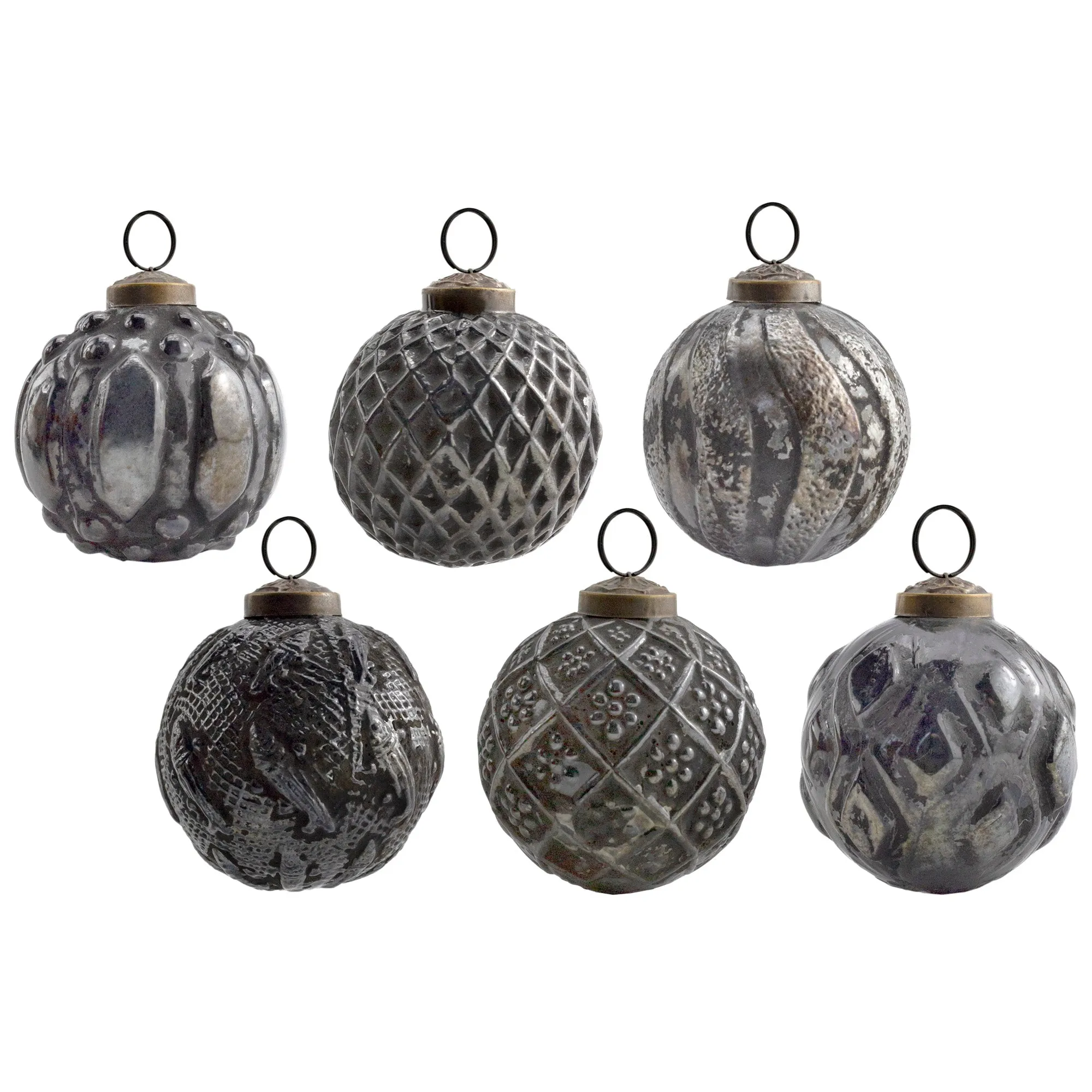 Farmhouse Ball Ornaments (Set of 6)