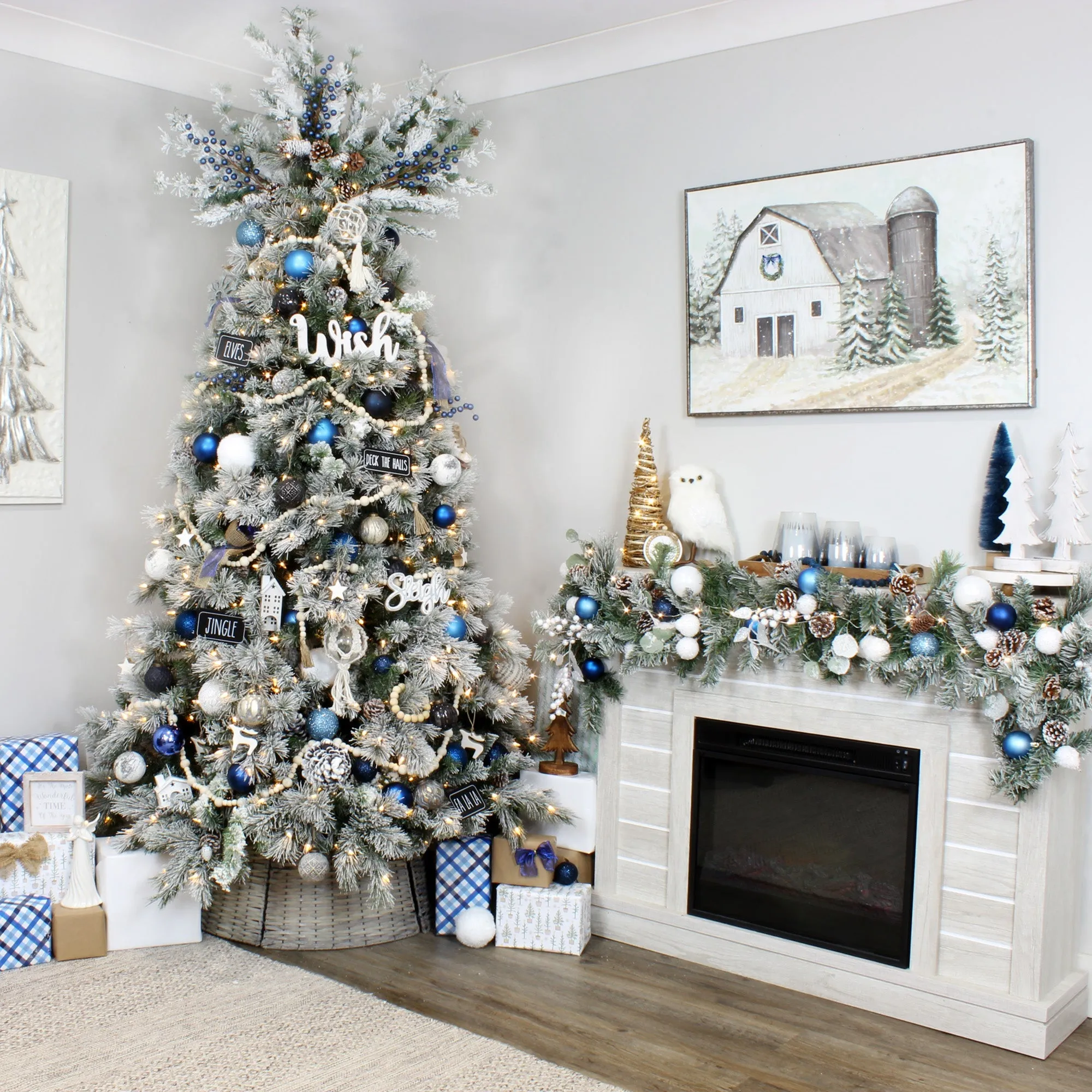 Farmhouse Ball Ornaments (Set of 6)
