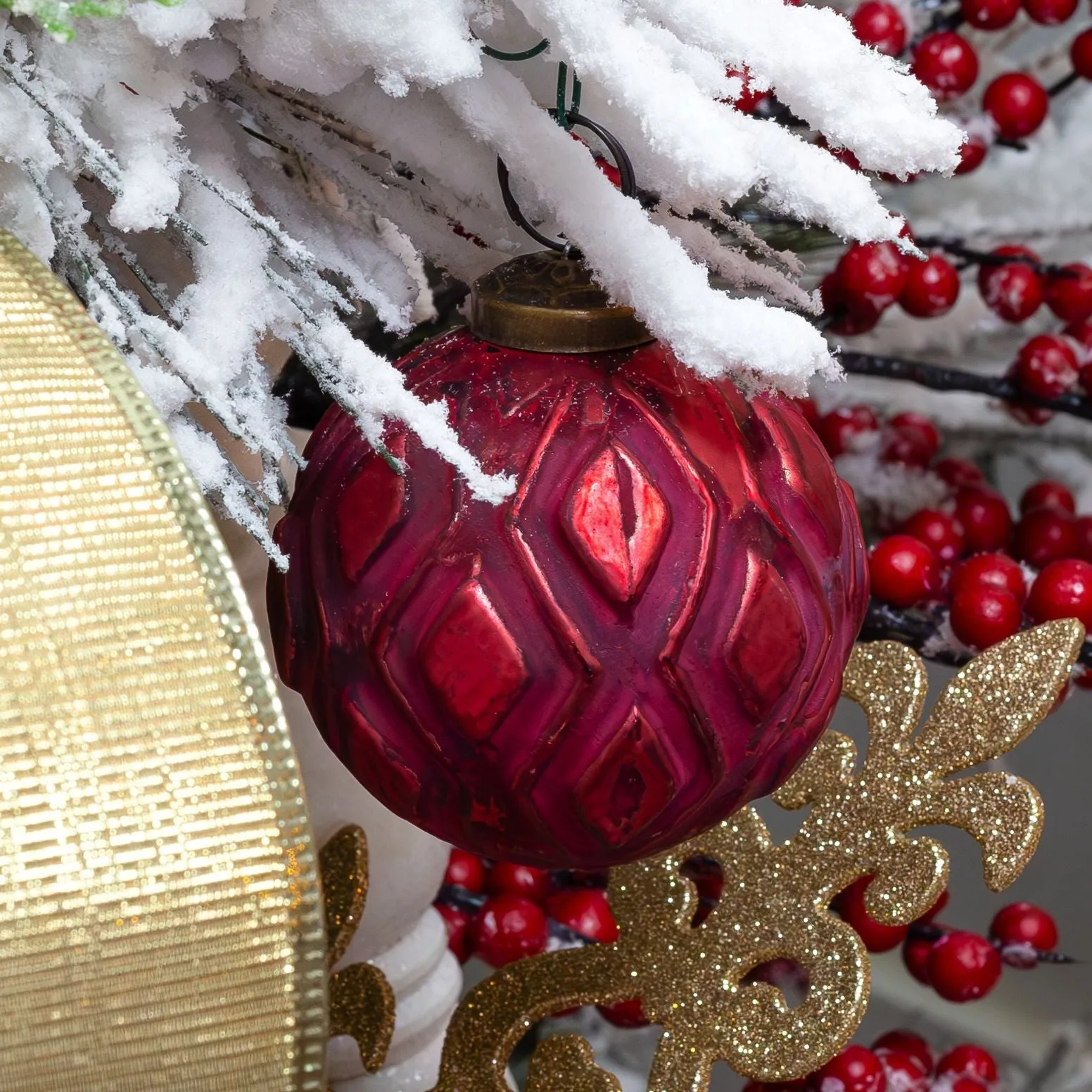 Farmhouse Ball Ornaments (Set of 6)