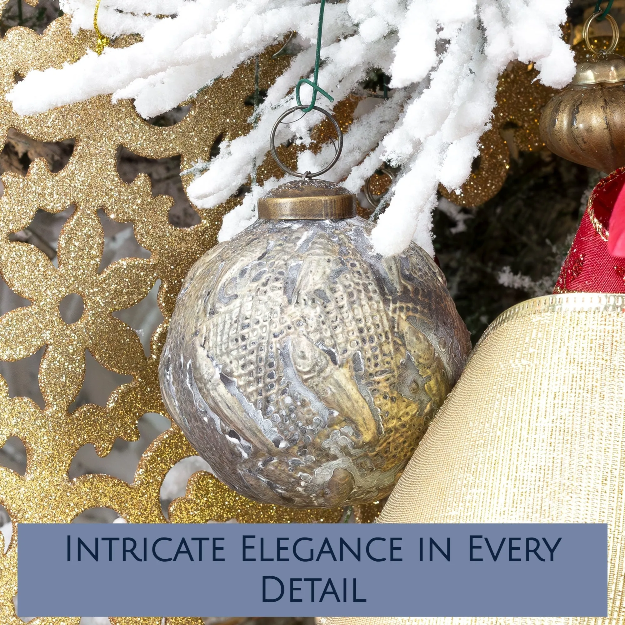 Farmhouse Ball Ornaments (Set of 6)