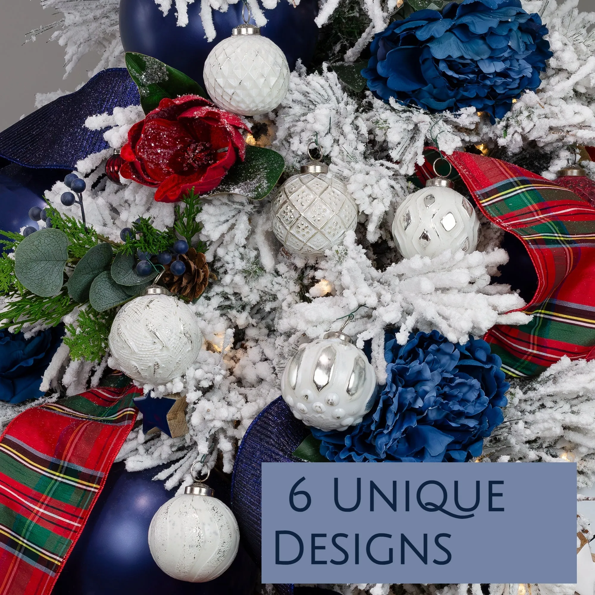 Farmhouse Ball Ornaments (Set of 6)