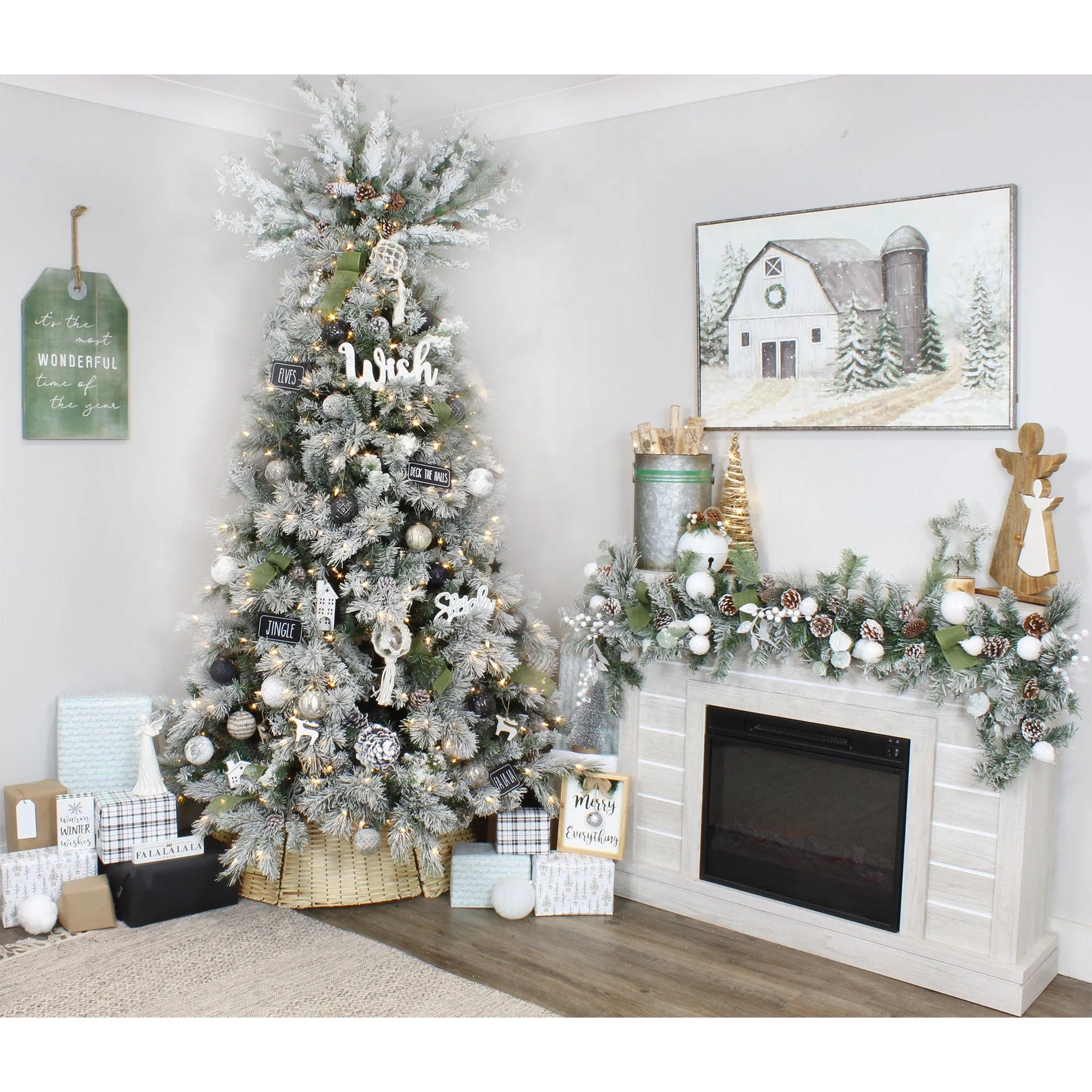 Farmhouse Ball Ornaments (Set of 6)