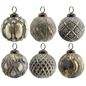 Farmhouse Ball Ornaments (Set of 6)