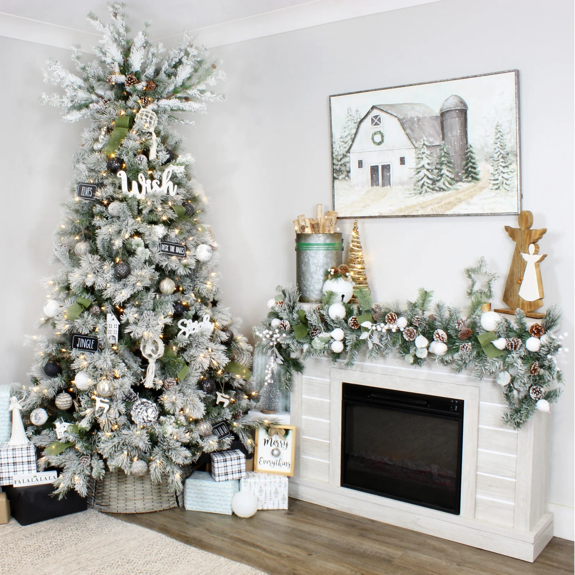 Farmhouse Ball Ornaments (Set of 6)