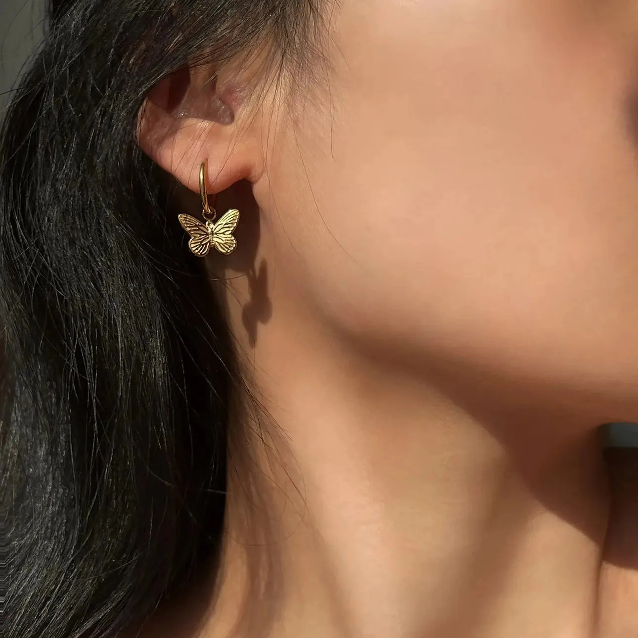 Faye Huggie Charm Earrings