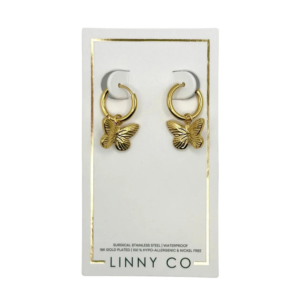 Faye Huggie Charm Earrings