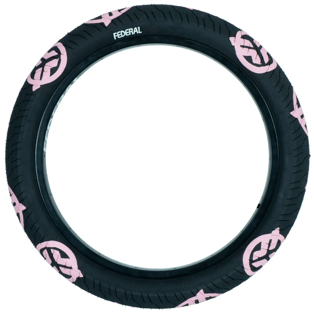 Federal Command LP Tyre 20" - Black With Pink Logos 2.40"
