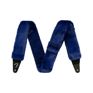 Fender Poodle Plush Guitar Strap, Blue