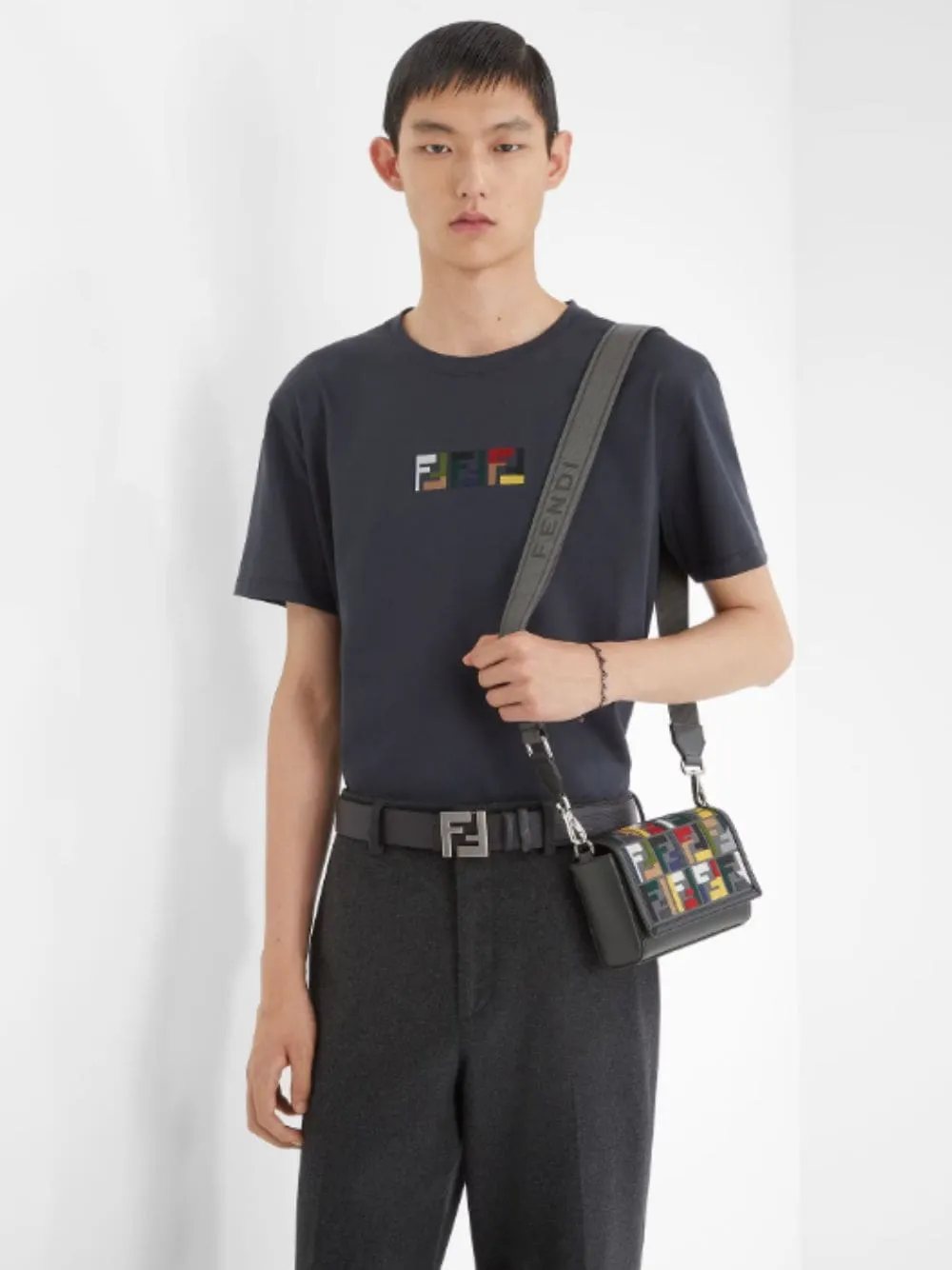 FF Compact Multicolour Embroidered Bag