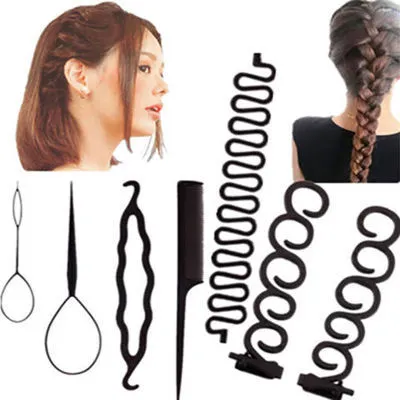 Fish bone wave braider