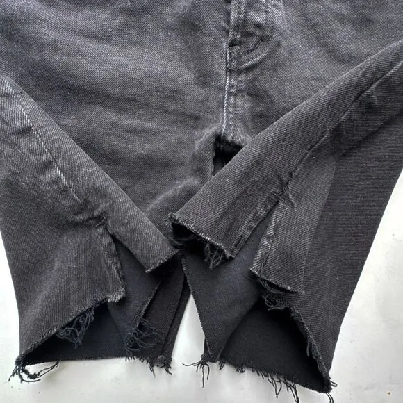 Free People Avery Black Bermuda Cut Off Shorts OB941685 Size 26