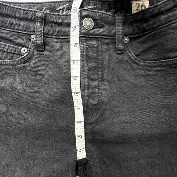 Free People Avery Black Bermuda Cut Off Shorts OB941685 Size 26