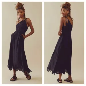 Free People Bella Maxi Dress in Black