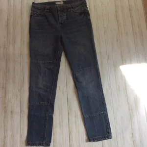 💚Free People button fly patchwork jeans