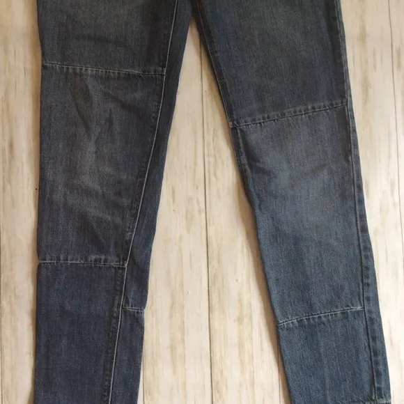 💚Free People button fly patchwork jeans
