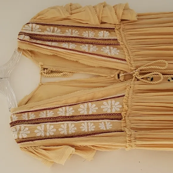 Free People Will Wait For You Midi Dress Garbanzo Bean Size xs