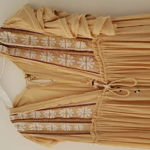 Free People Will Wait For You Midi Dress Garbanzo Bean Size xs