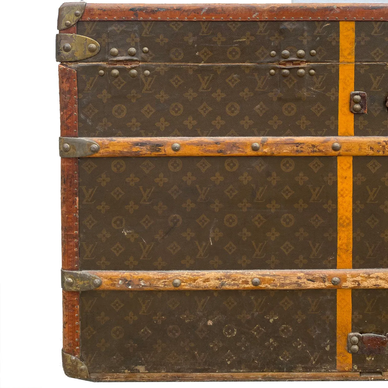 French Louis Vuitton for Arthur Gilmore Classic Monogram Canvas Steamer Trunk