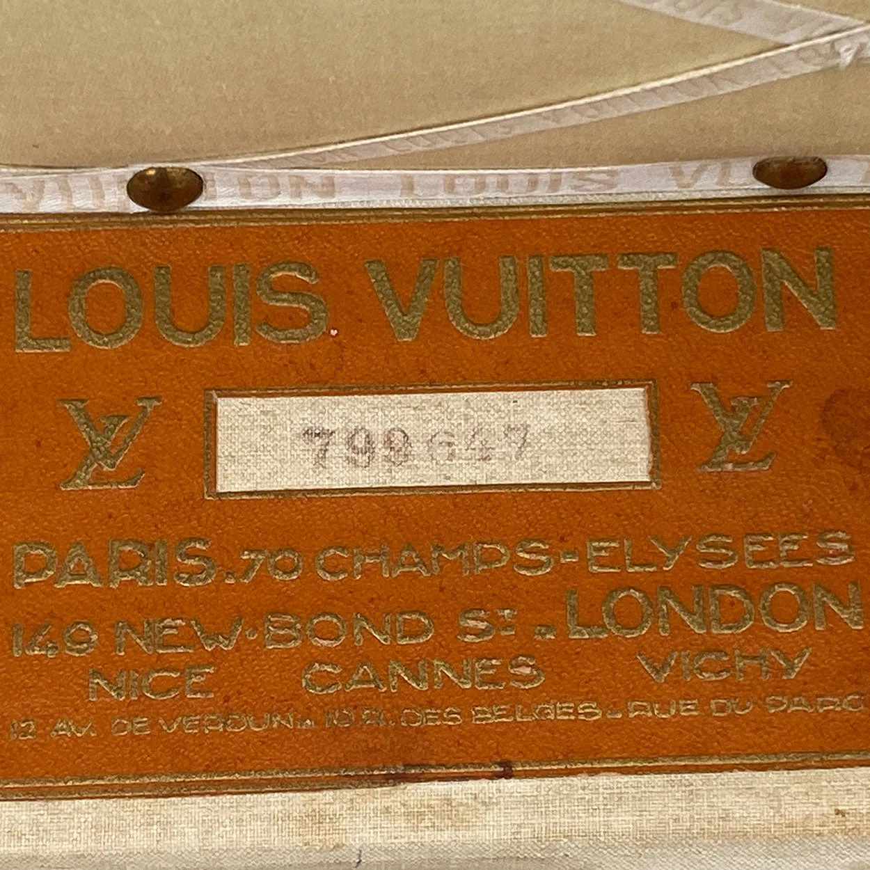 French Louis Vuitton for Arthur Gilmore Classic Monogram Canvas Steamer Trunk