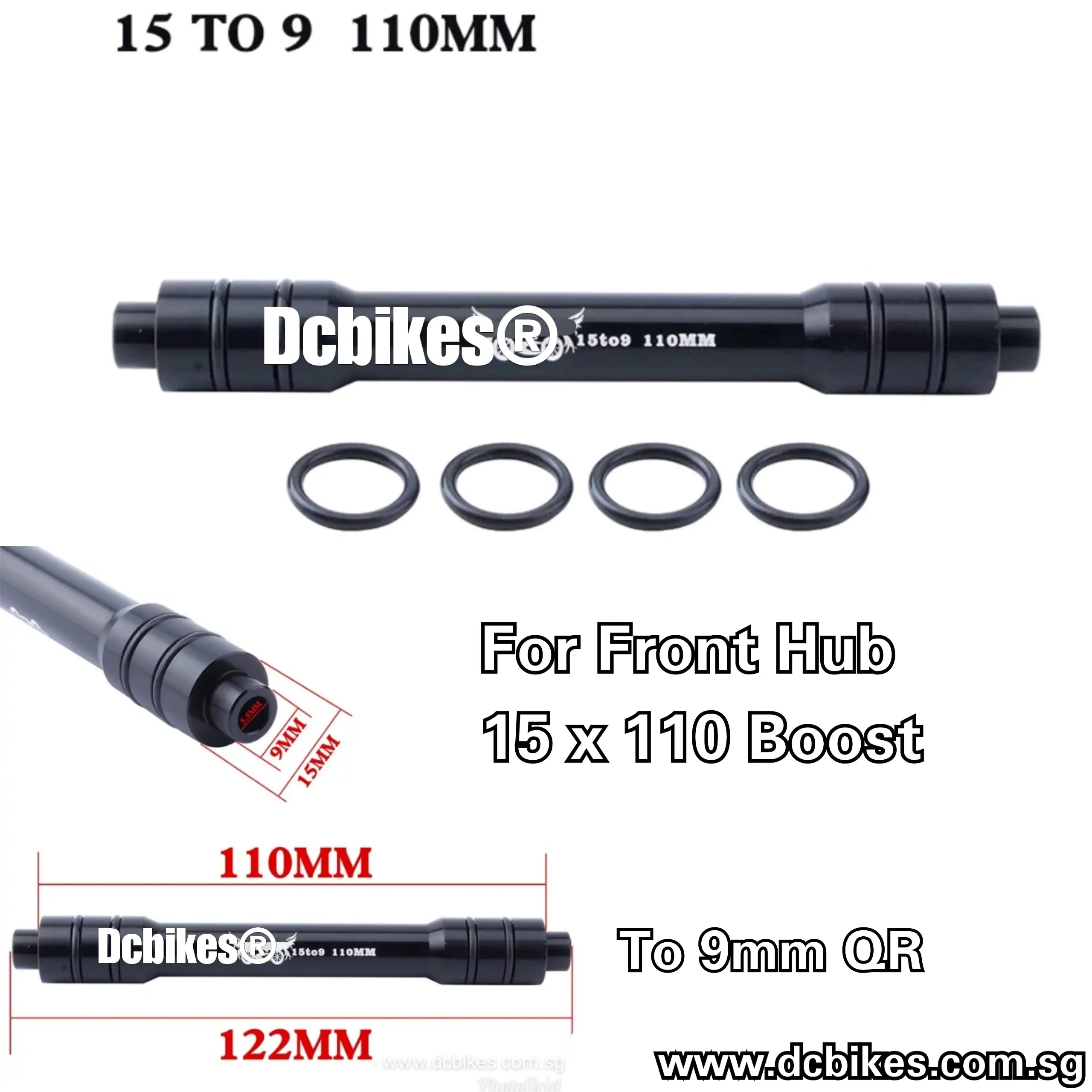 Front 110mm Boost   Plus 15mm Thru Axle TO 9mm Conversion Quick Release QR Adapter