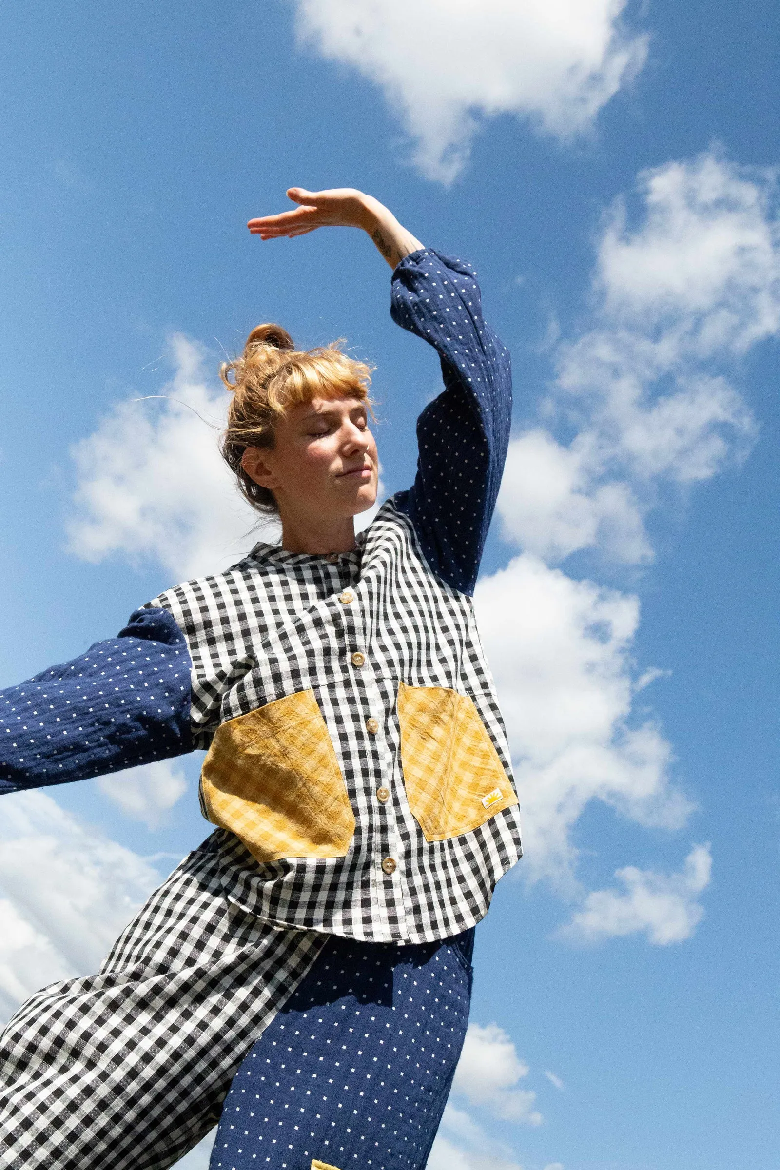 Gale Shirt Patchwork Check
