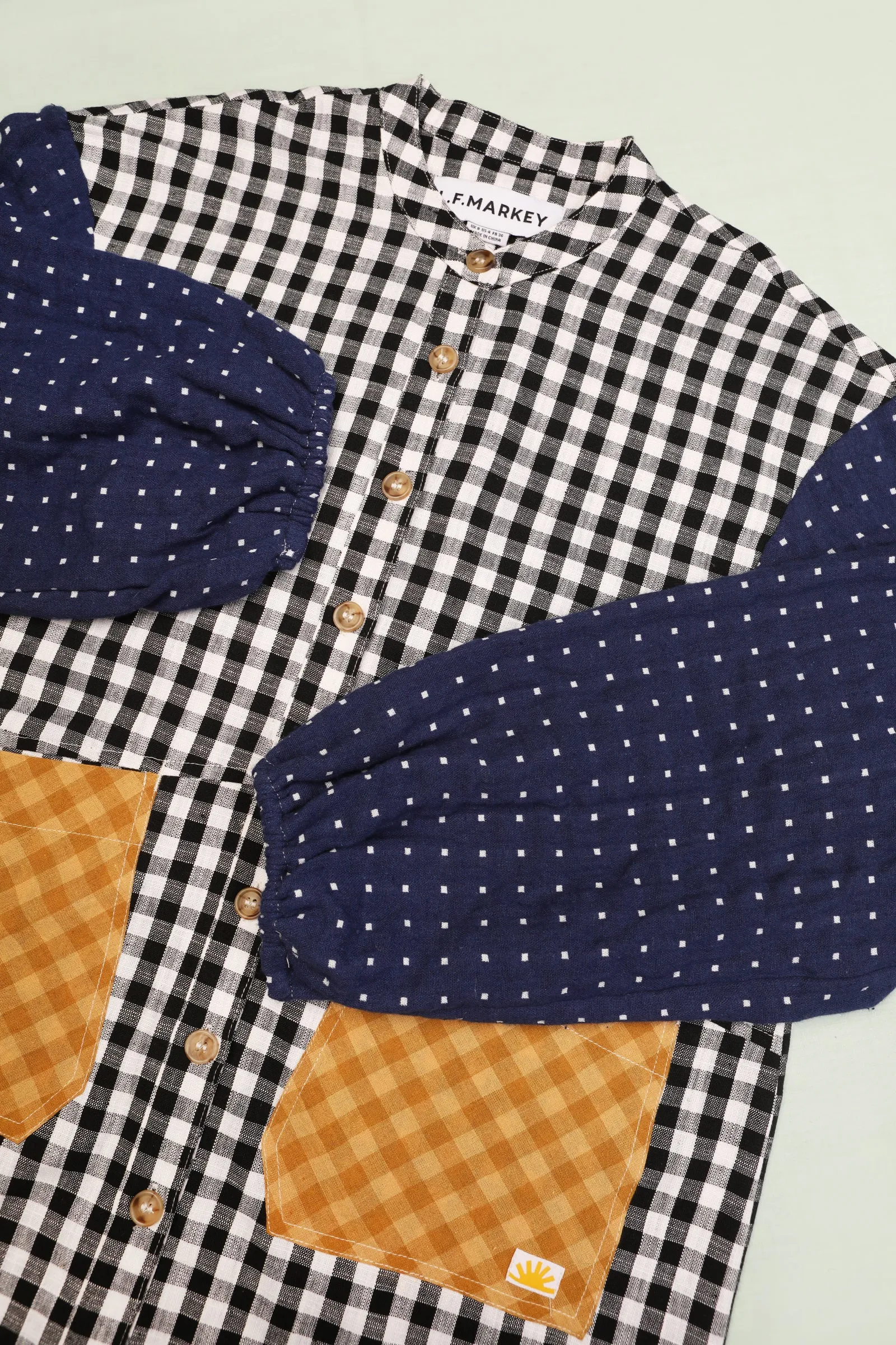 Gale Shirt Patchwork Check