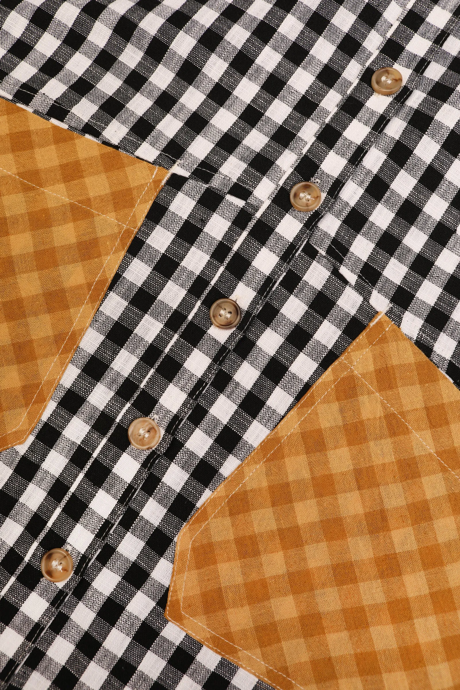 Gale Shirt Patchwork Check