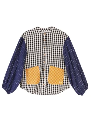 Gale Shirt Patchwork Check