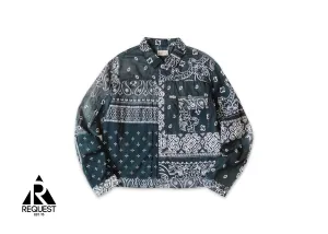 Gauze Bandana Patchwork Jacket "Black"