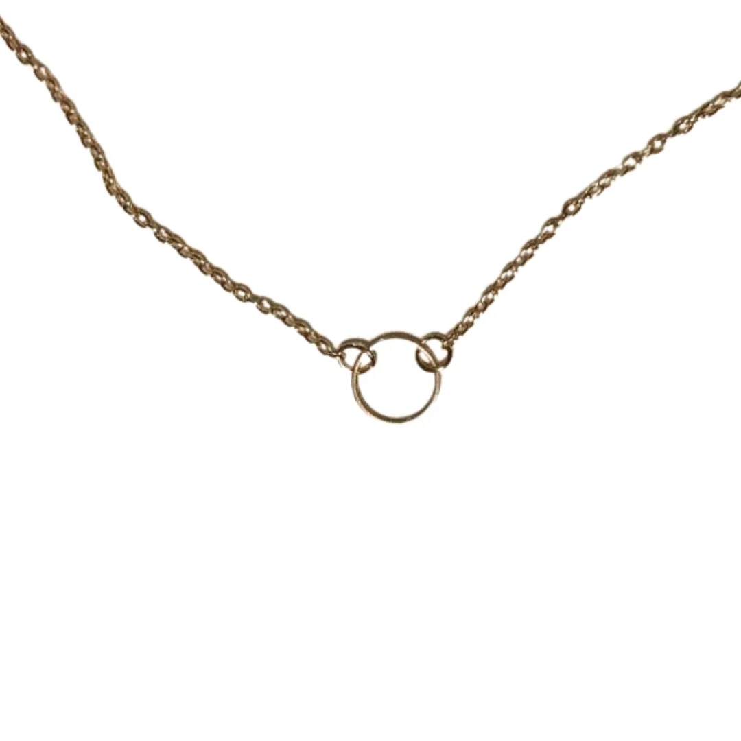 Gold Circle Minimalist Necklace