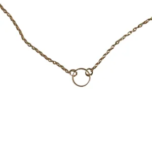 Gold Circle Minimalist Necklace