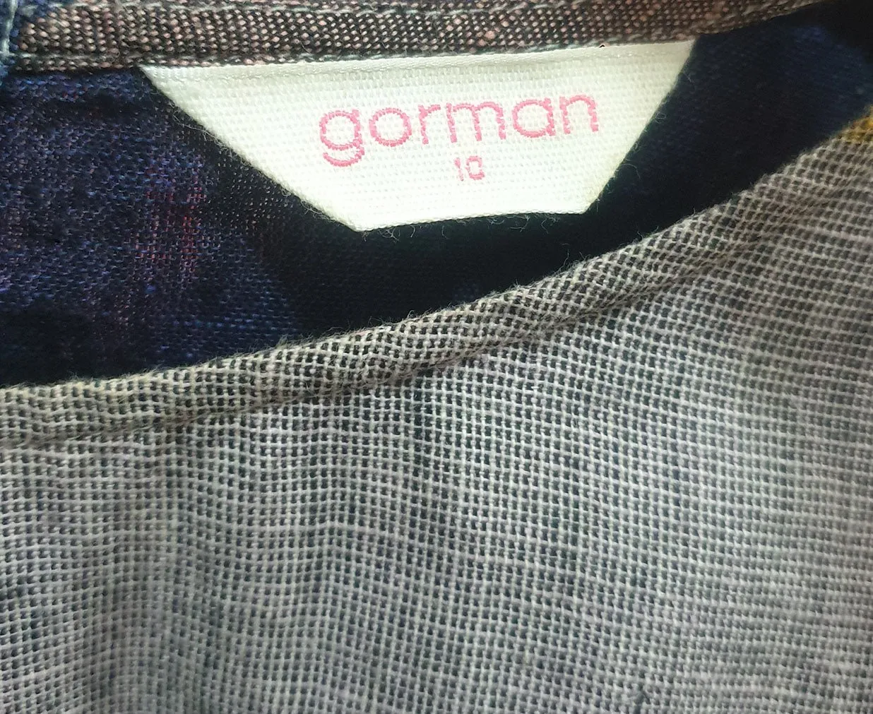 Gorman patchwork style top size 10