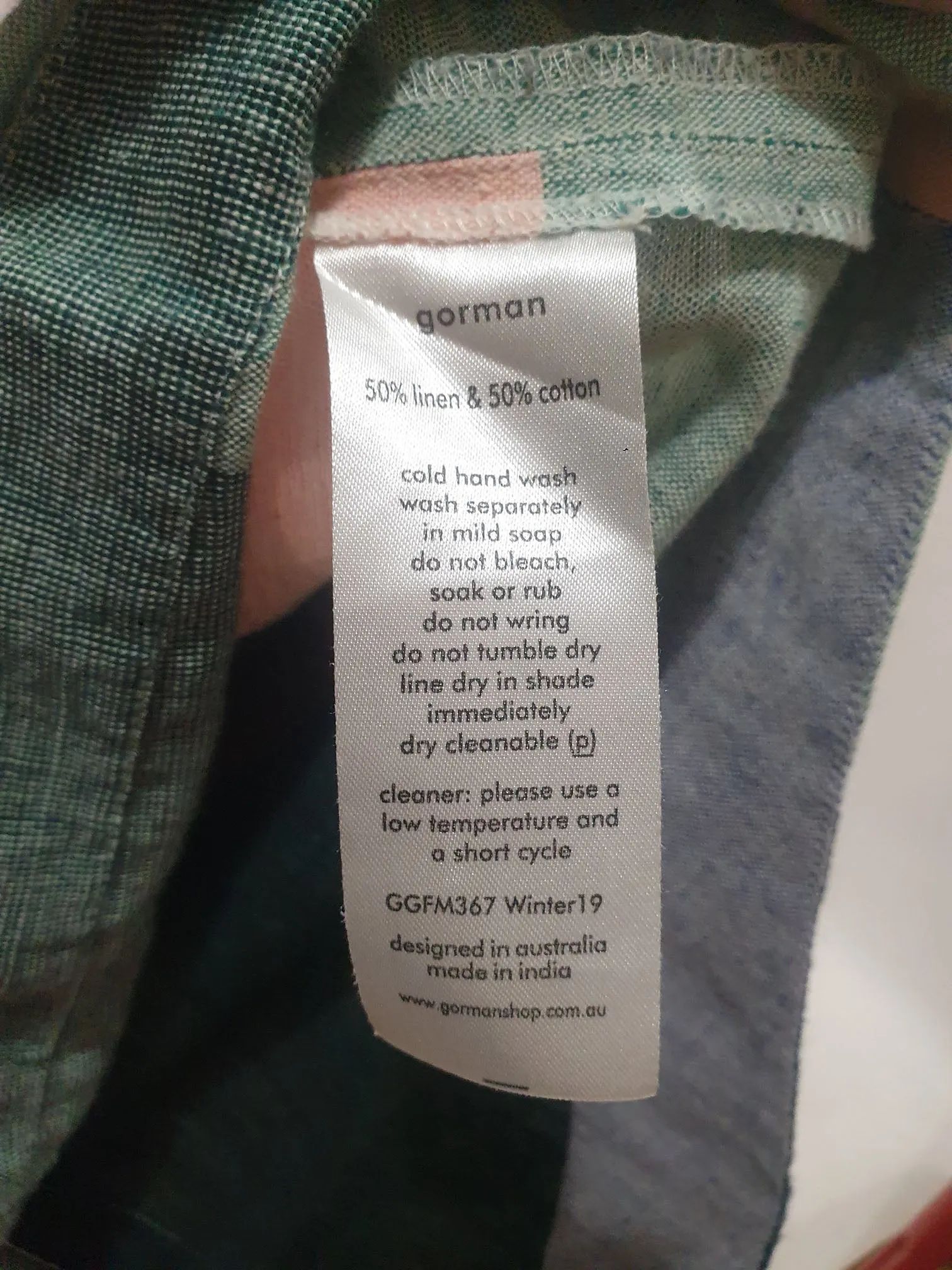 Gorman patchwork style top size 10