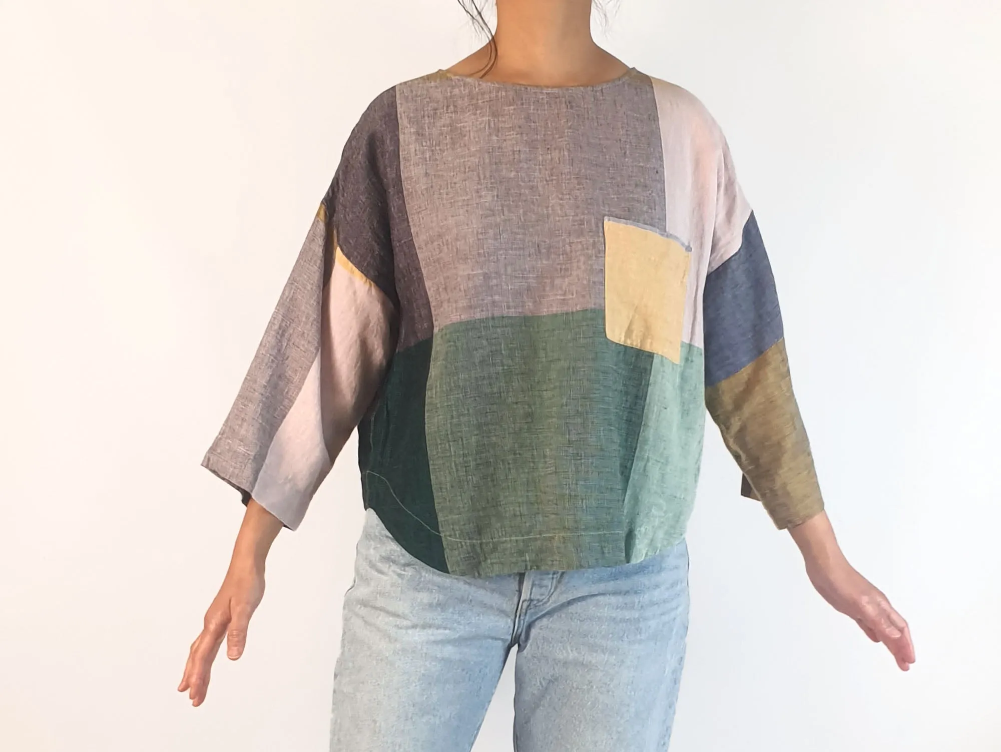 Gorman patchwork style top size 10