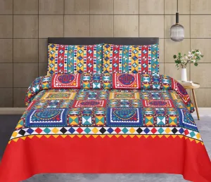 Grace D777- 6 pc summer Comforter Set with 4 pillow covers