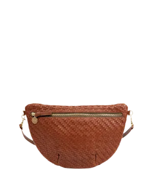 Grande Fanny in hazelnut Woven Checker