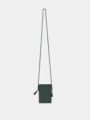 Green Pic Pocket Leather Bag