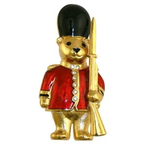 Guardsman Teddy Bear Brooch