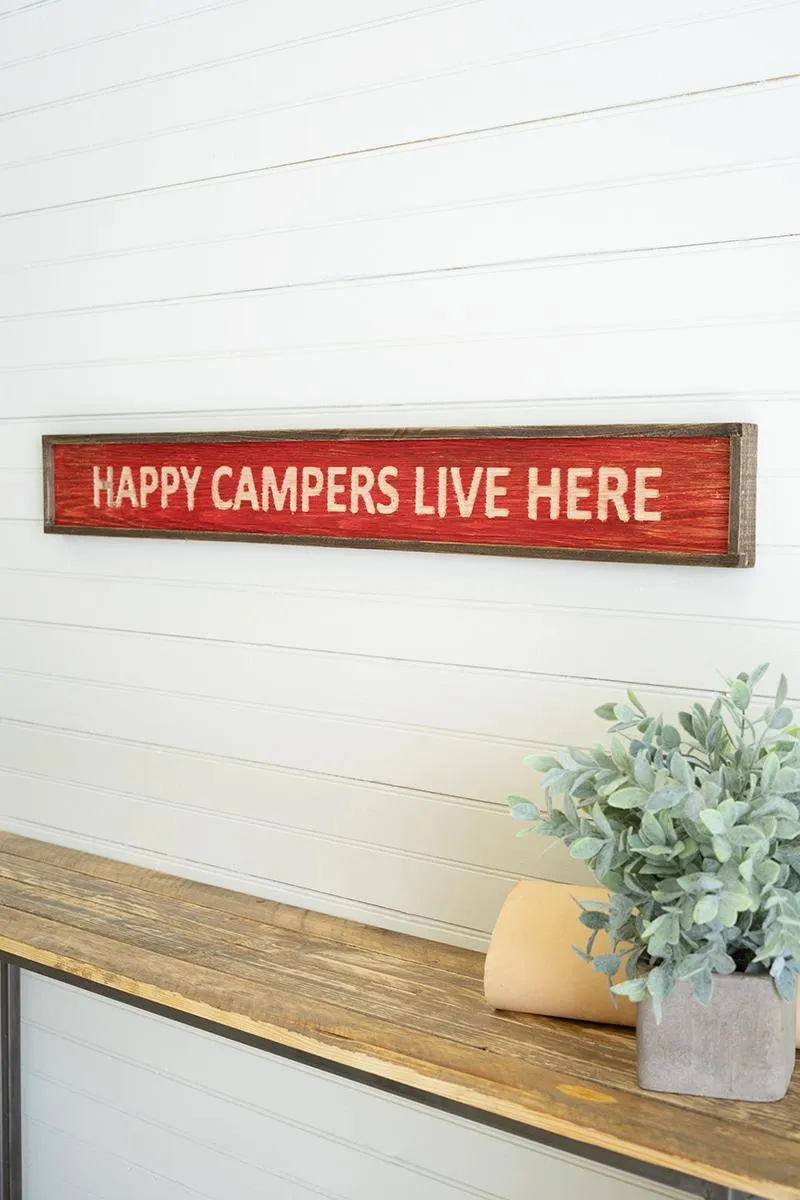 happy campers sign