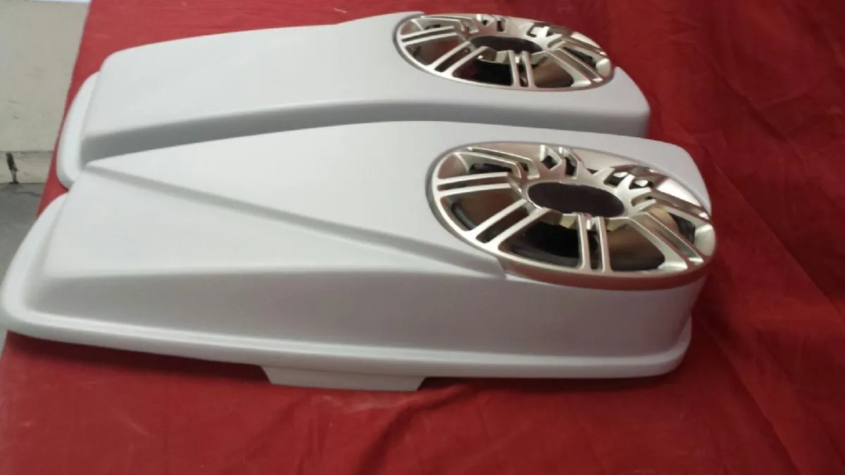Harley 2014 - 2018  Model 6 x 9 Speaker Lids With POLK DB691 - Harley Touring Stretched / Exten?ded Saddlebags