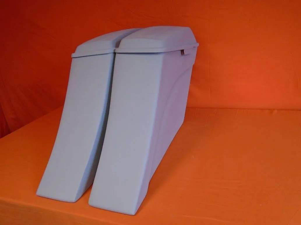 Harley Davidson 6" Extended Stretched Out & Down Saddlebags - 2014 - 2018  Model Style Bags   lids - No Cut Outs