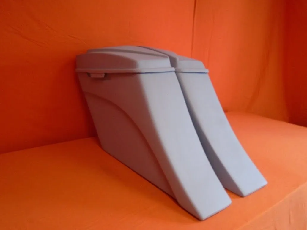 Harley Davidson 6" Extended Stretched Out & Down Saddlebags - 2014 - 2018  Model Style No lids - No Cut Outs
