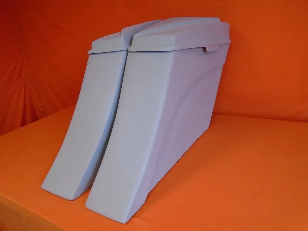 Harley Davidson 6" Extended Stretched Out & Down Saddlebags - 2014 - 2018  Model Style No lids - No Cut Outs