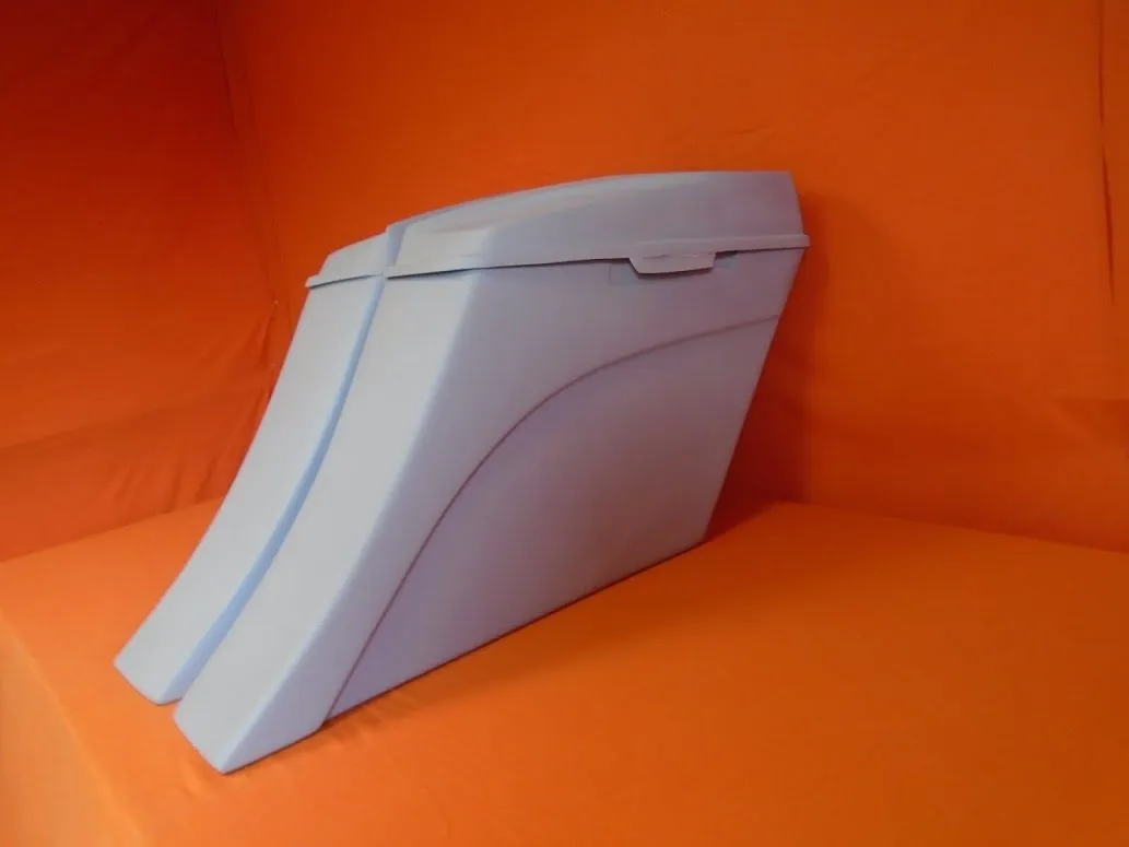 Harley Davidson 6" Extended Stretched Out & Down Saddlebags - 2014 - 2018  Model Style No lids - No Cut Outs