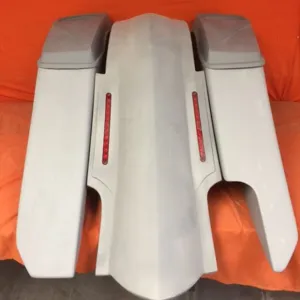 Harley Davidson 6" Trendsetter Extended Saddlebag LED Fender Kit - Right Side Cut Out   6.5" Speaker Lids / 2014 - 2018