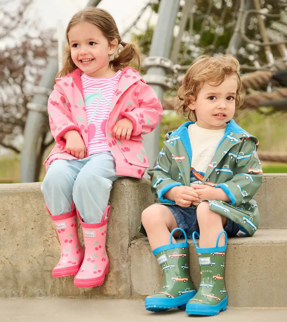 Hatley Toddler Boys Big Trucks Button-Up Rain Jacket
