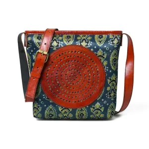 Heritage Tote Ajrakh 7月24日 support Mega discount Leather Bag