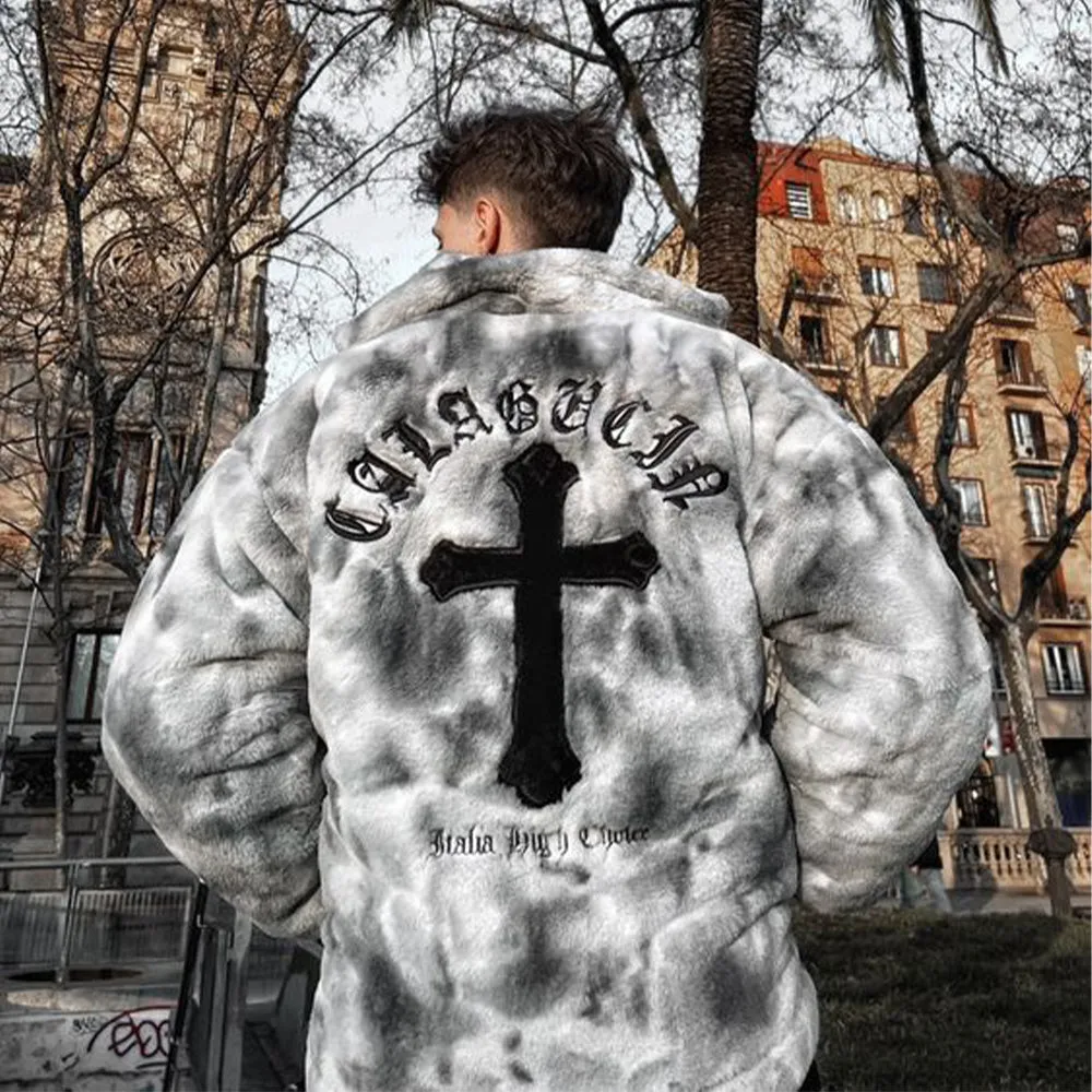 High Street Tie Dye Cross Coat