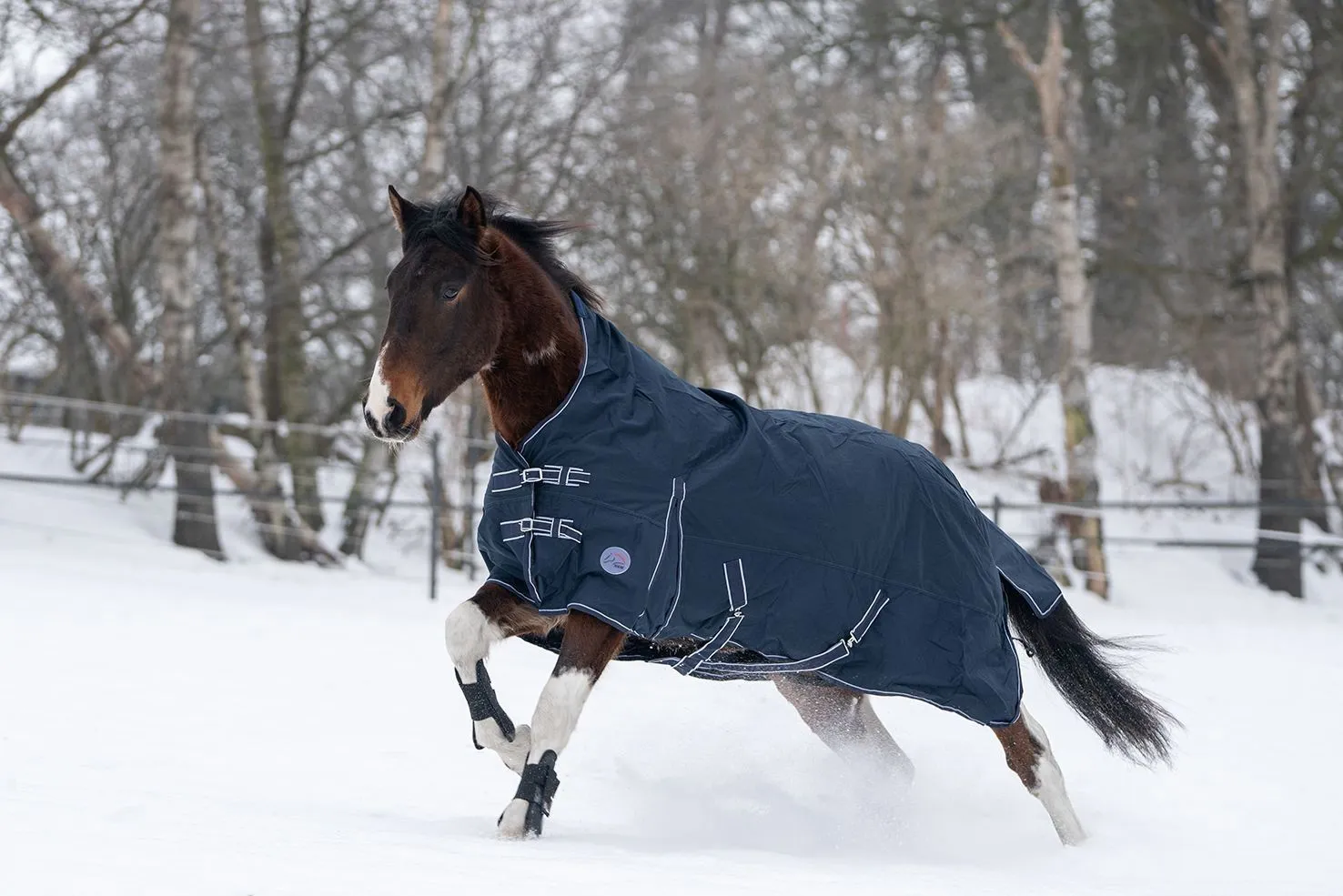HKM Turnout Rug Highneck Starter 600D, Lining