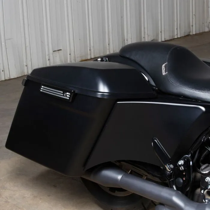 Hogworkz Unpainted 4" Dual Cut Stretched Saddlebags for Harley® Touring '14-'22